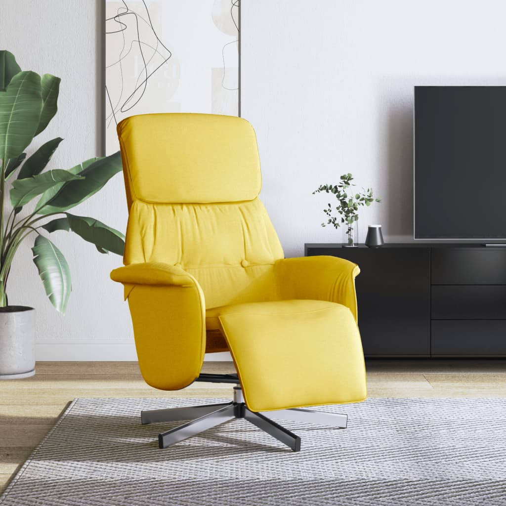 Fauteuil Verstelbaar Met Voetensteun Stof Kleurig