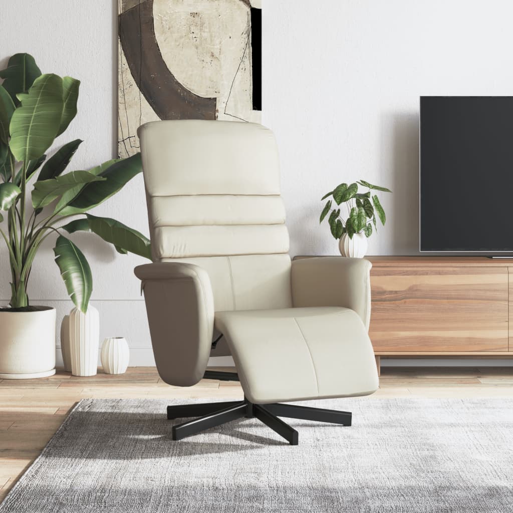 Fauteuil Verstelbaar Met Voetensteun Kunstleer
