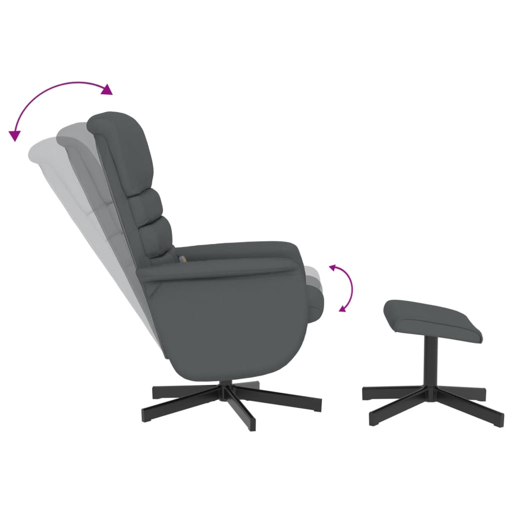 Massagestoel Verstelbaar Met Voetenbankje Kunstleer