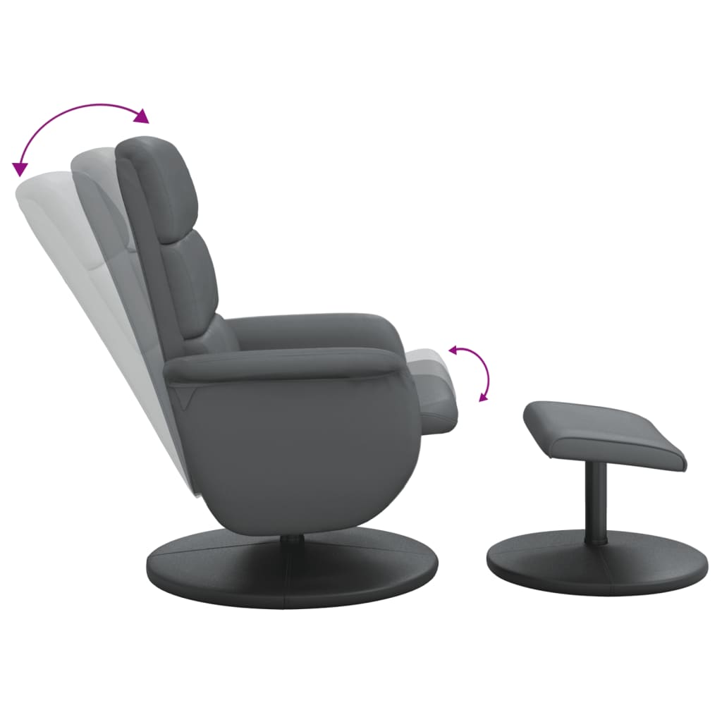 Fauteuil Verstelbaar Met Voetenbankje Kunstleer