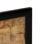 Spiegel Met Schappen 80X8X55 Cm Glas En Massief Mangohout
