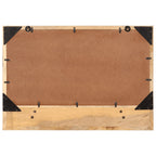 Spiegel Met Schap 80X8X55 Cm Glas En Massief Mangohout