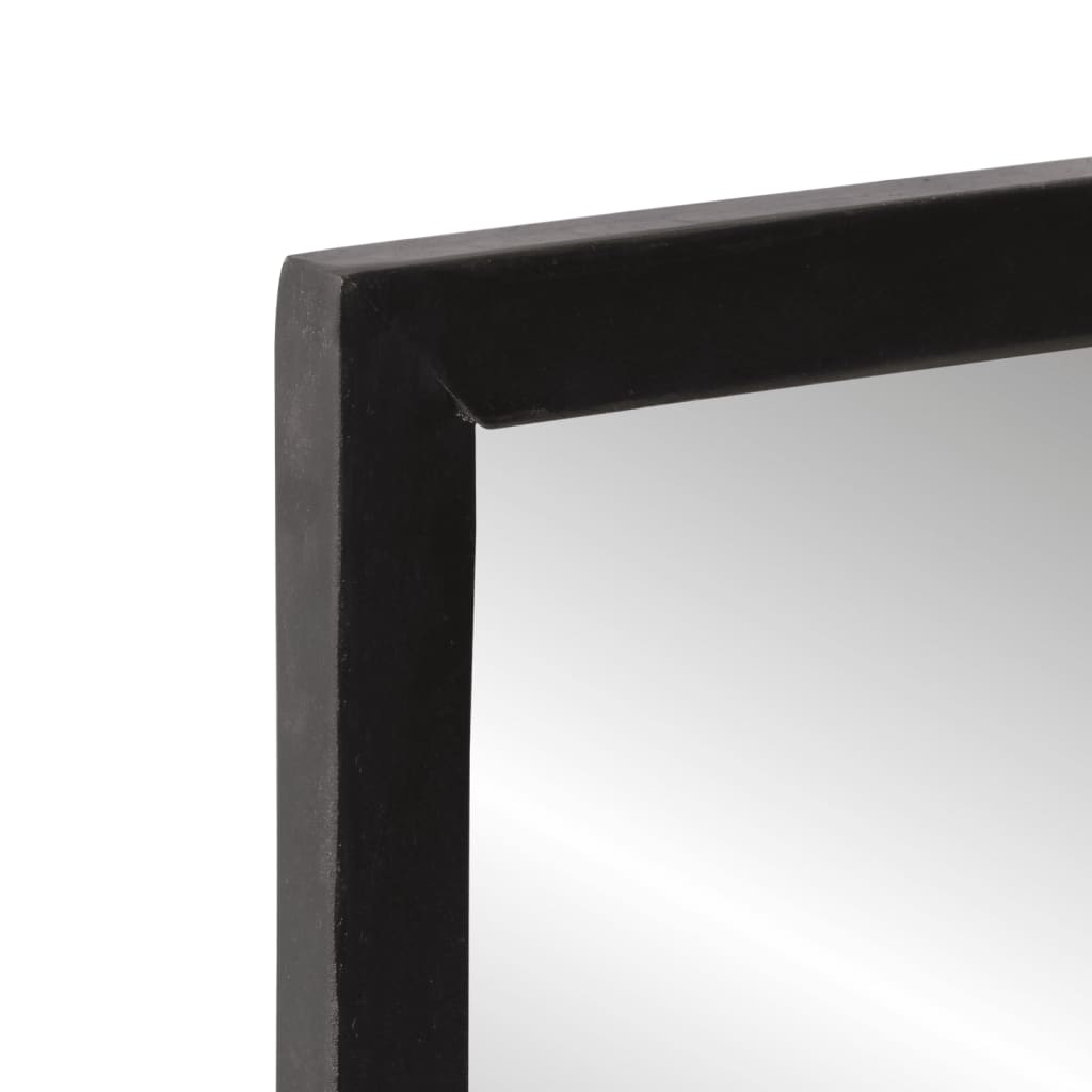 Spiegel Met Schap 80X8X55 Cm Glas En Massief Mangohout