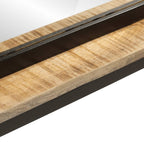 Spiegel Met Schap 80X8X55 Cm Glas En Massief Mangohout