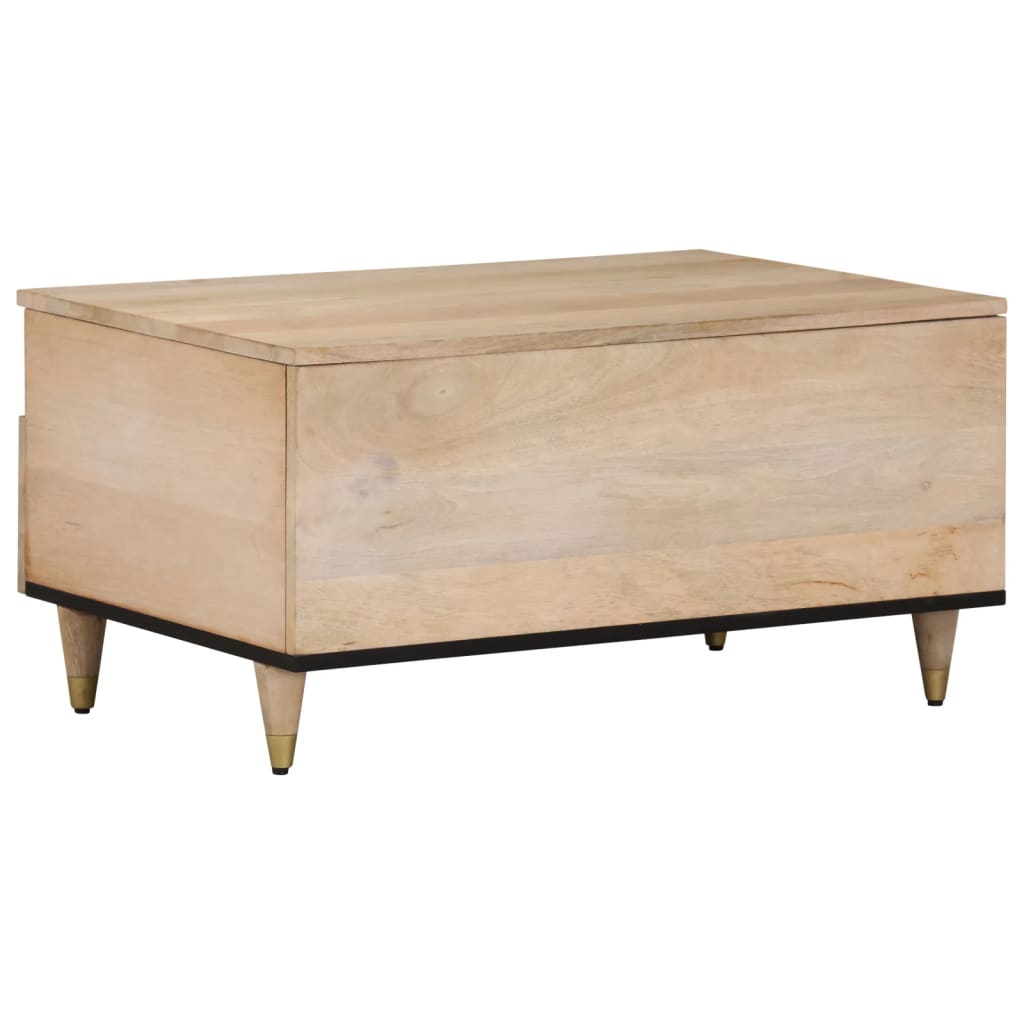 Salontafel 80X54X40 Cm Massief Mangohout