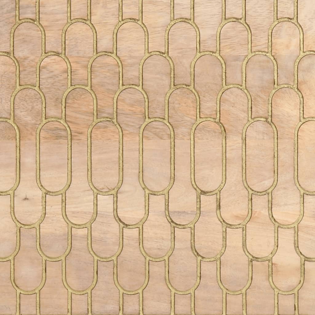 Salontafel 80X54X40 Cm Massief Mangohout