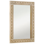 Badkamerspiegel 50X70X2,5 Cm Massief Mangohout En Glas