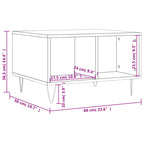 Salontafel 60X50X36,5 Cm Bewerkt Hout