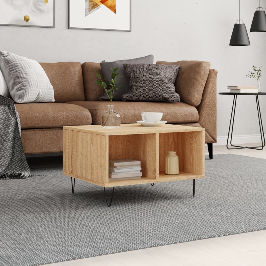 Salontafel 60X50X36,5 Cm Bewerkt Hout