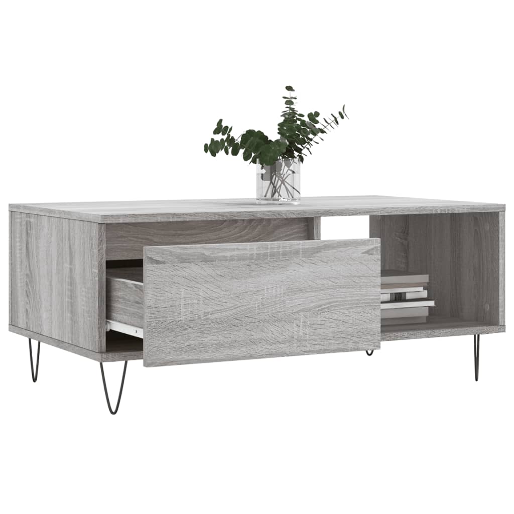 Salontafel 90X50X36,5 Cm Bewerkt Hout