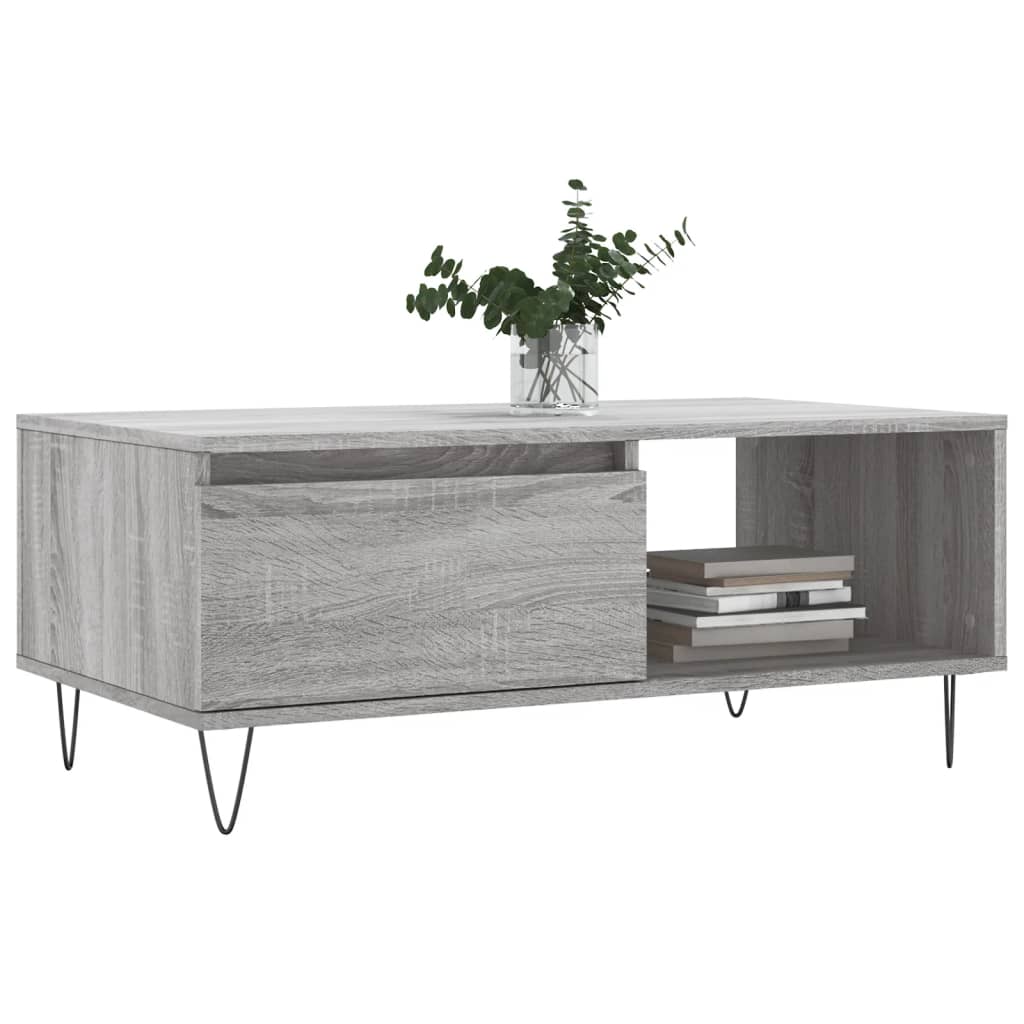 Salontafel 90X50X36,5 Cm Bewerkt Hout