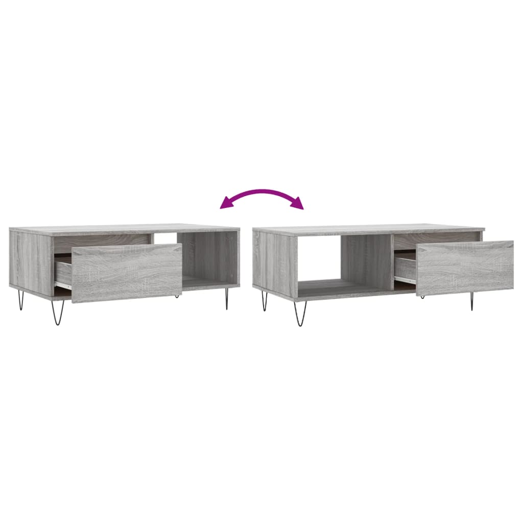 Salontafel 90X50X36,5 Cm Bewerkt Hout