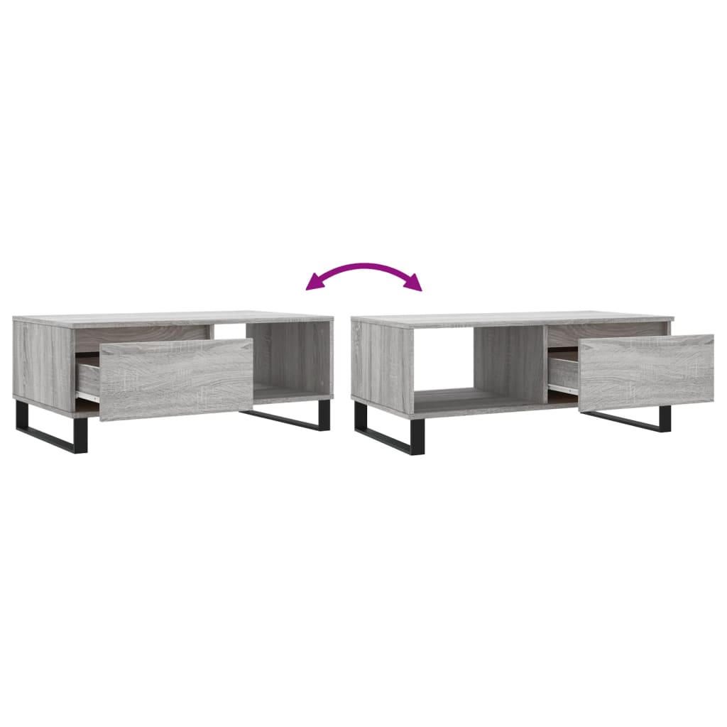 Salontafel 90X50X36,5 Cm Bewerkt Hout