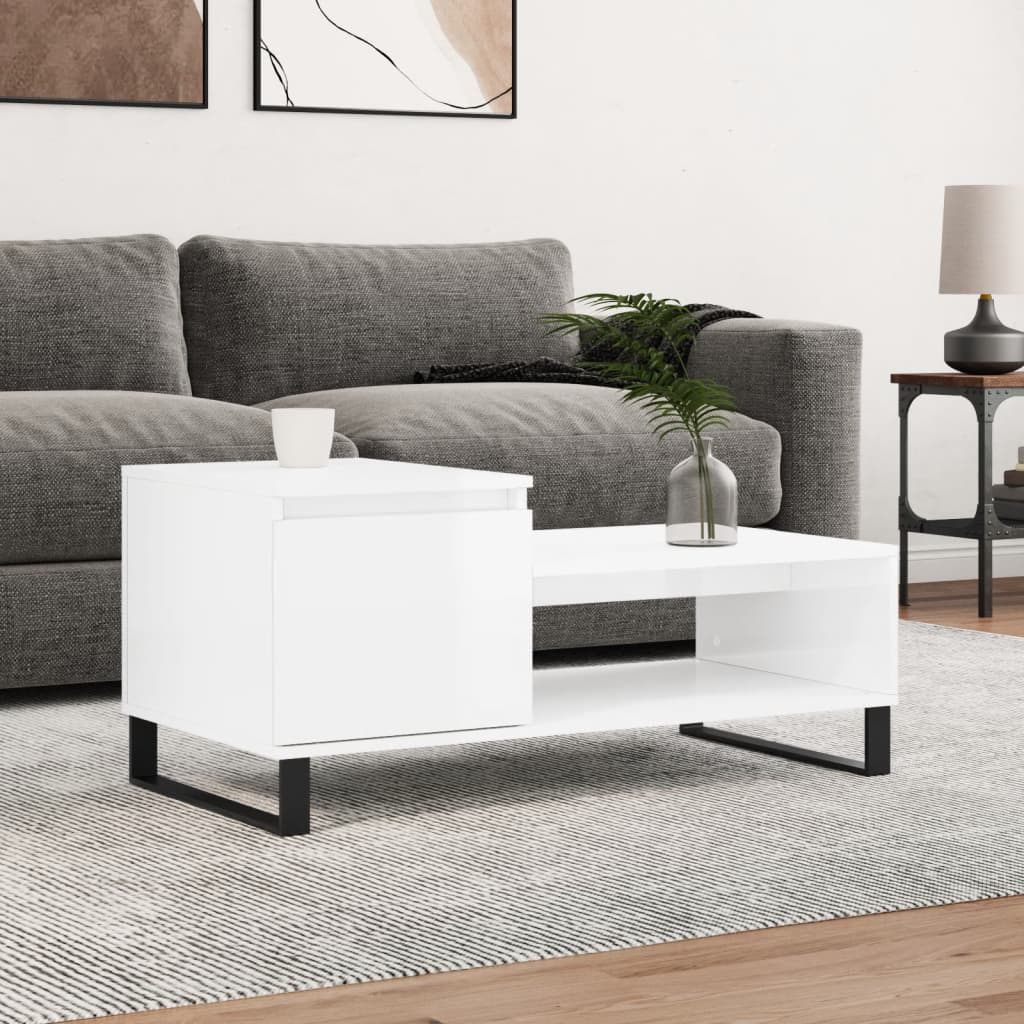 Salontafel 100X50X45 Cm Bewerkt Hout