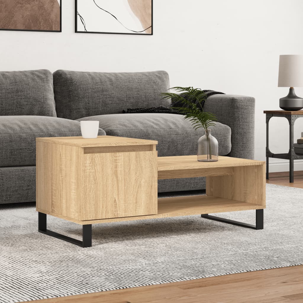 Salontafel 100X50X45 Cm Bewerkt Hout