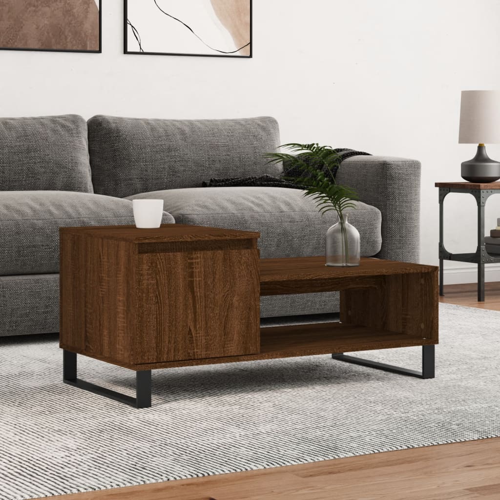 Salontafel 100X50X45 Cm Bewerkt Hout