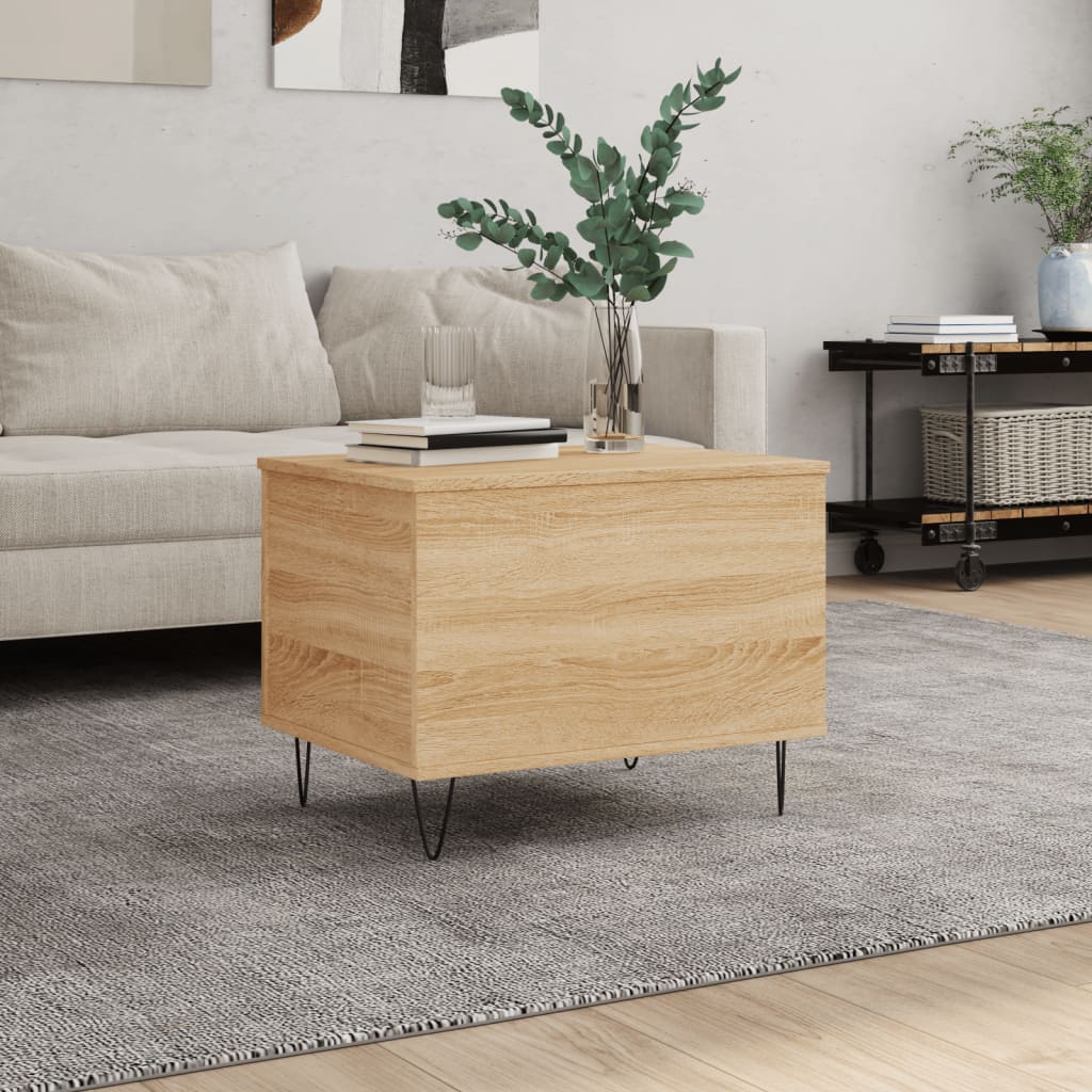 Salontafel 60X44,5X45 Cm Bewerkt Hout