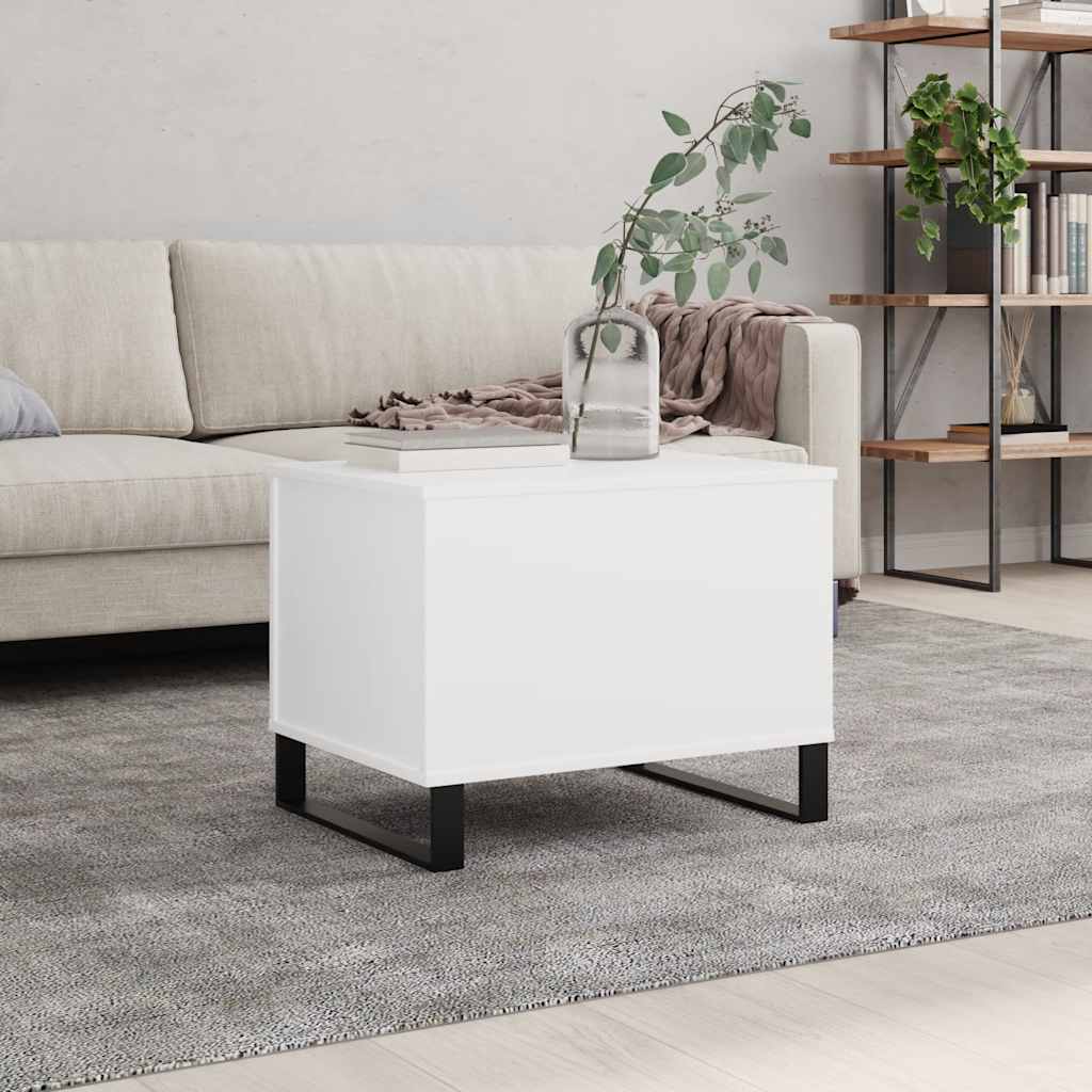 Salontafel 60X44,5X45 Cm Bewerkt Hout Eikenkleurig