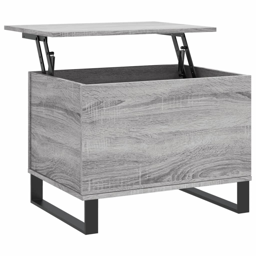 Salontafel 60X44,5X45 Cm Bewerkt Hout Eikenkleurig