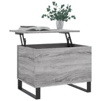 Salontafel 60X44,5X45 Cm Bewerkt Hout Eikenkleurig