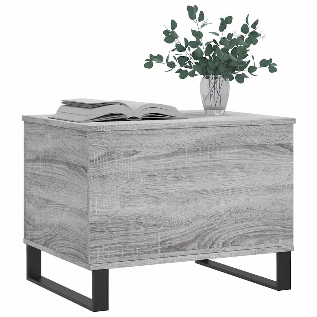 Salontafel 60X44,5X45 Cm Bewerkt Hout Eikenkleurig