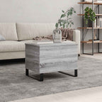 Salontafel 60X44,5X45 Cm Bewerkt Hout Eikenkleurig