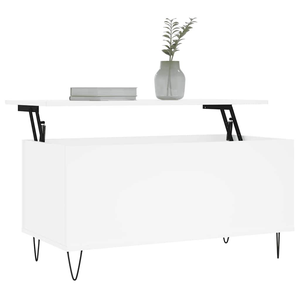 Salontafel 90X44,5X45 Cm Bewerkt Hout