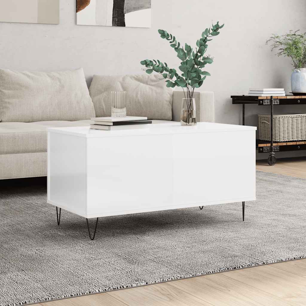 Salontafel 90X44,5X45 Cm Bewerkt Hout