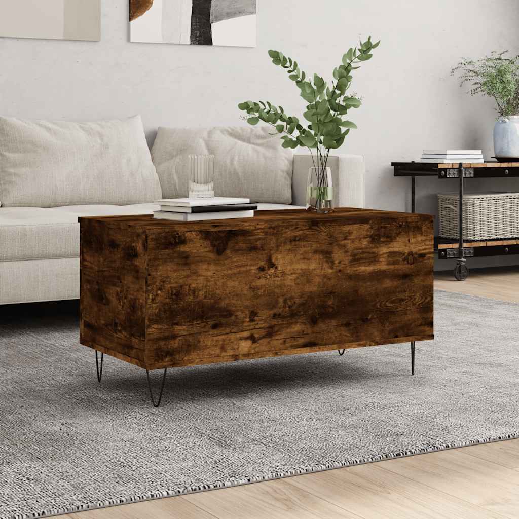 Salontafel 90X44,5X45 Cm Bewerkt Hout