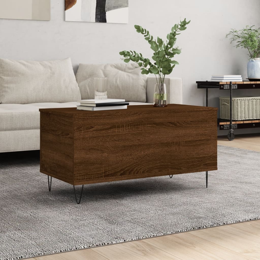 Salontafel 90X44,5X45 Cm Bewerkt Hout