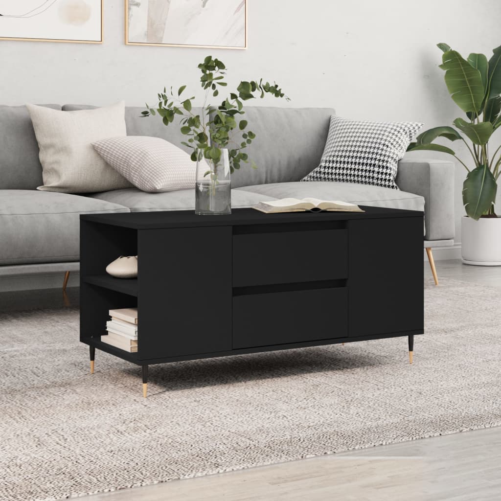 Salontafel 102X44,5X50 Cm Bewerkt Hout Kleurig