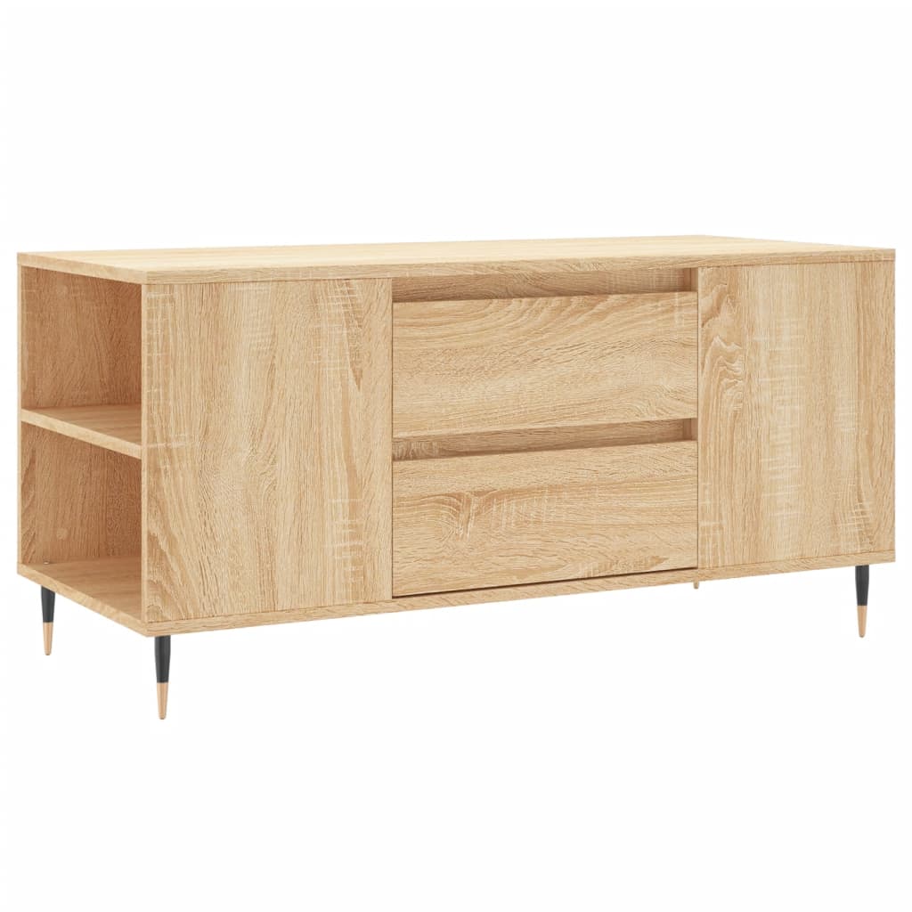 Salontafel 102X44,5X50 Cm Bewerkt Hout Kleurig
