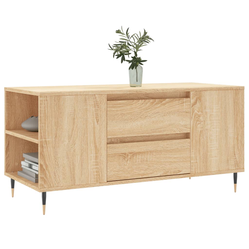 Salontafel 102X44,5X50 Cm Bewerkt Hout Kleurig