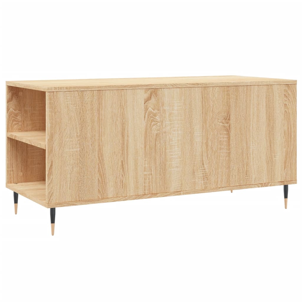 Salontafel 102X44,5X50 Cm Bewerkt Hout Kleurig