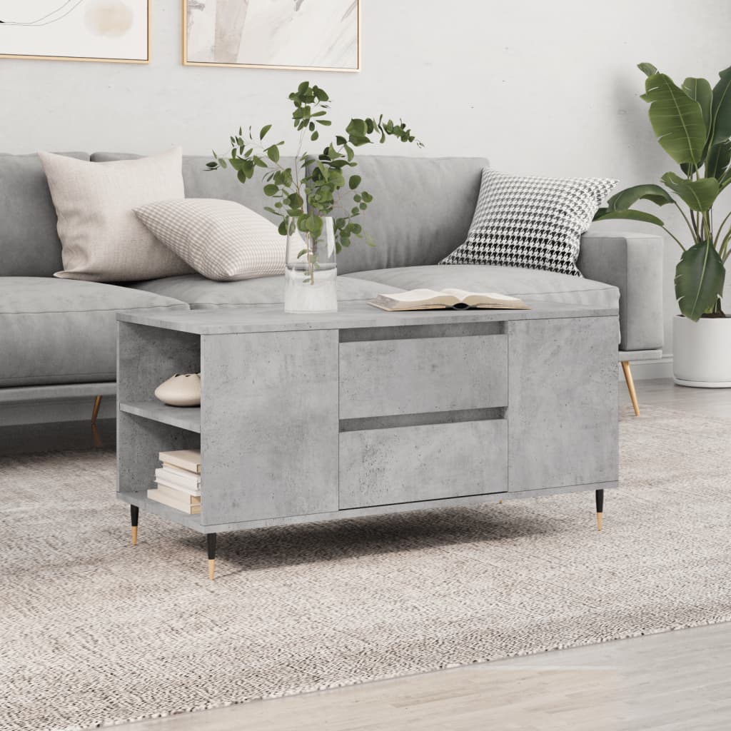 Salontafel 102X44,5X50 Cm Bewerkt Hout Kleurig