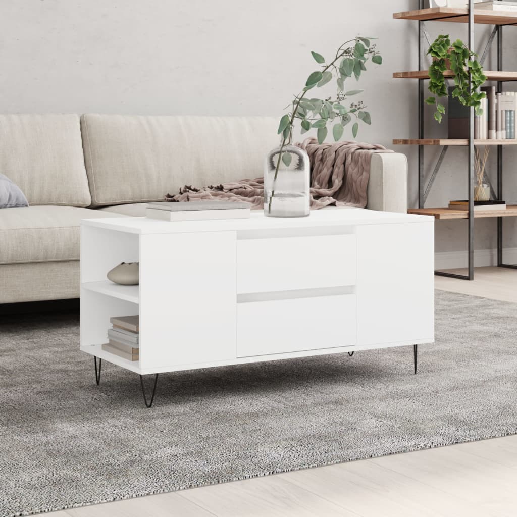 Salontafel 102X44,5X50 Cm Bewerkt Hout