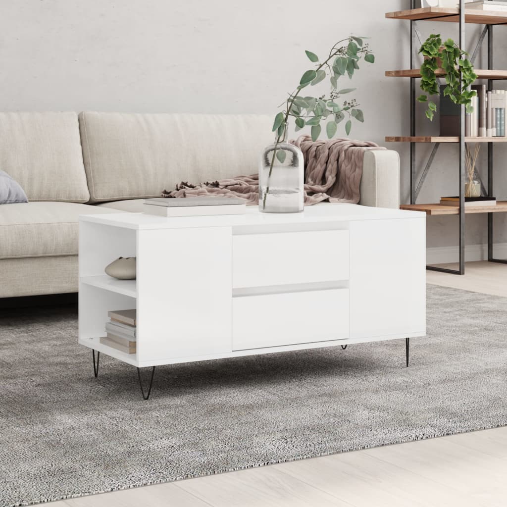 Salontafel 102X44,5X50 Cm Bewerkt Hout