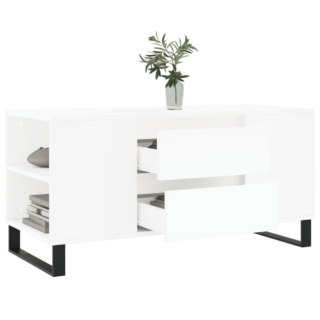 Salontafel 102X44,5X50 Cm Bewerkt Hout