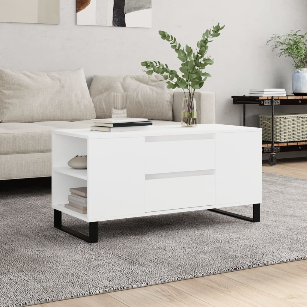 Salontafel 102X44,5X50 Cm Bewerkt Hout