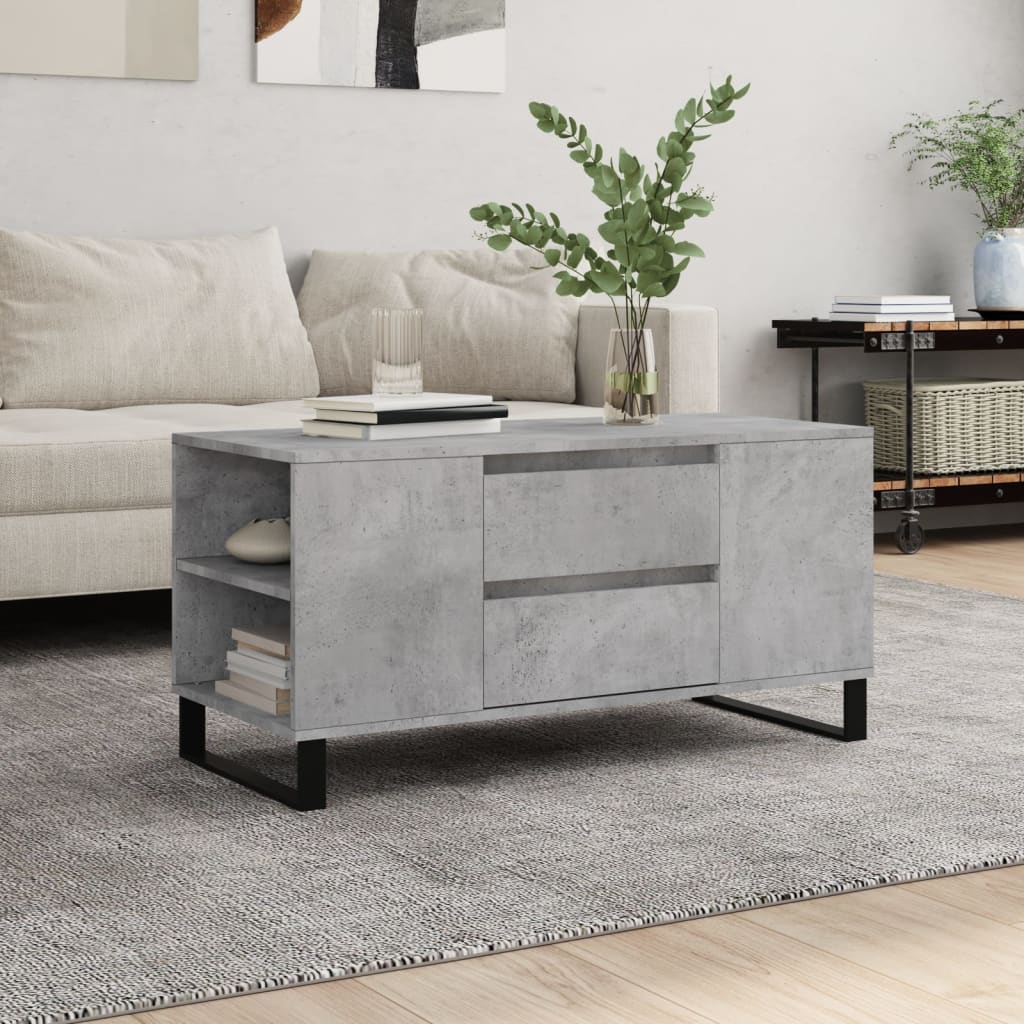 Salontafel 102X44,5X50 Cm Bewerkt Hout