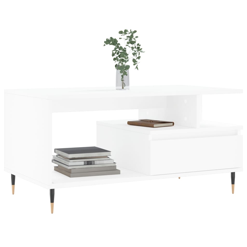 Salontafel 90X49X45 Cm Bewerkt Hout