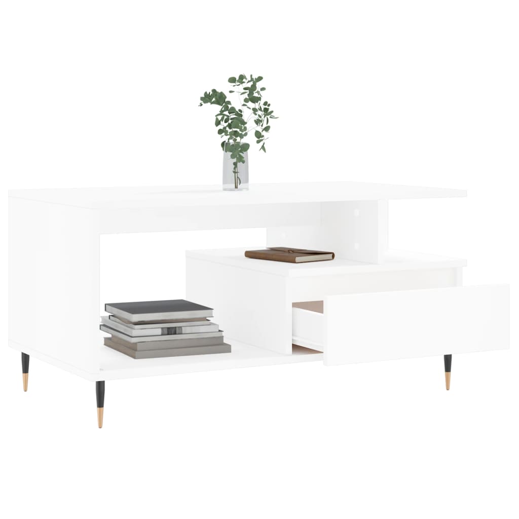 Salontafel 90X49X45 Cm Bewerkt Hout