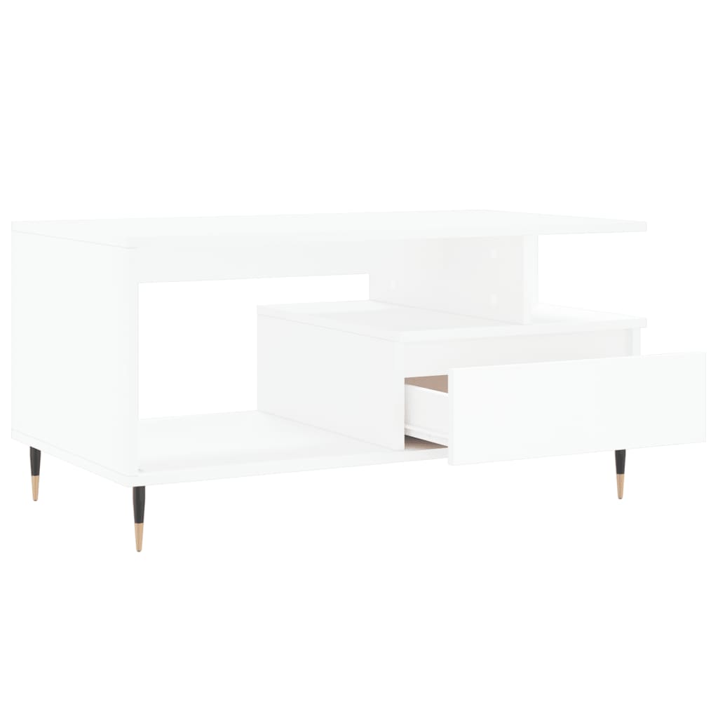Salontafel 90X49X45 Cm Bewerkt Hout