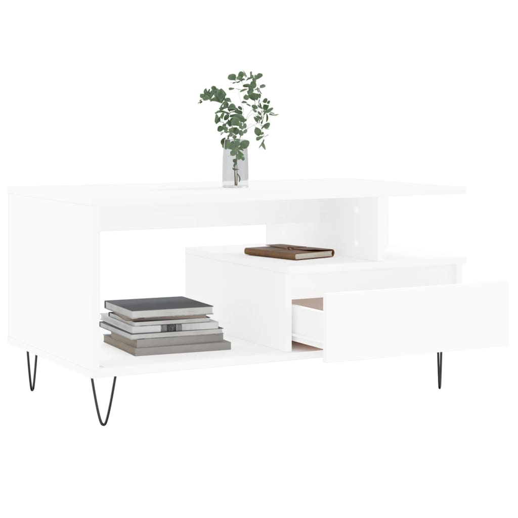 Salontafel 90X49X45 Cm Bewerkt Hout