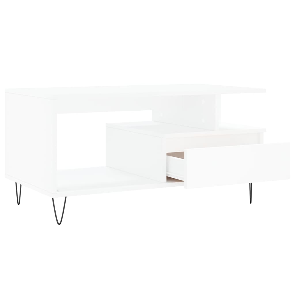 Salontafel 90X49X45 Cm Bewerkt Hout