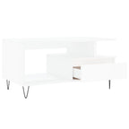 Salontafel 90X49X45 Cm Bewerkt Hout