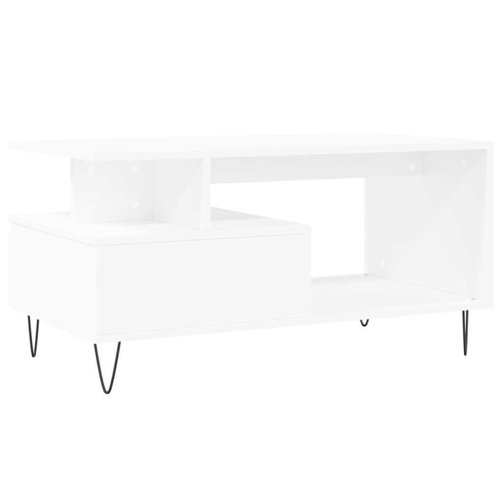 Salontafel 90X49X45 Cm Bewerkt Hout