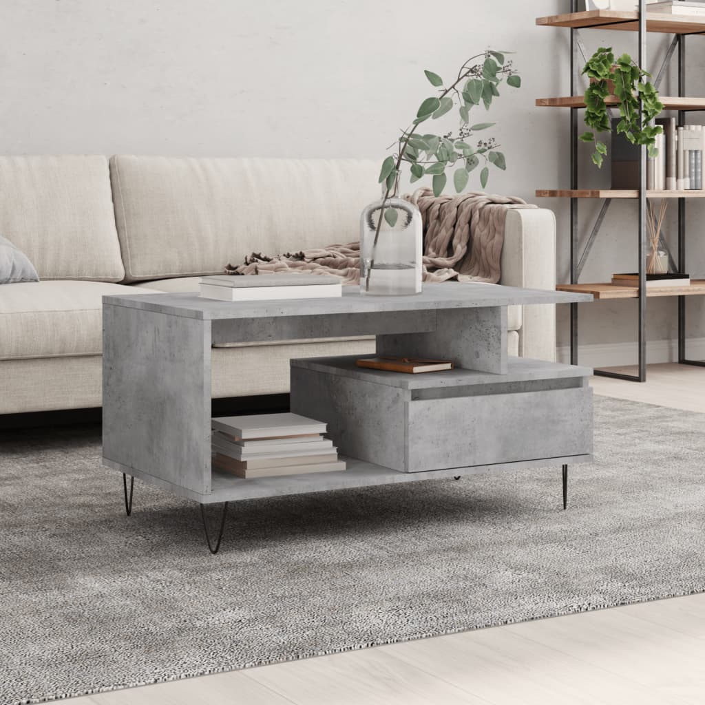 Salontafel 90X49X45 Cm Bewerkt Hout