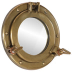 Wandspiegel Patrijspoort Ø23 Cm Aluminium En Glas