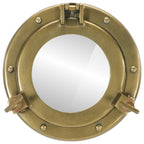 Wandspiegel Patrijspoort Ø23 Cm Aluminium En Glas